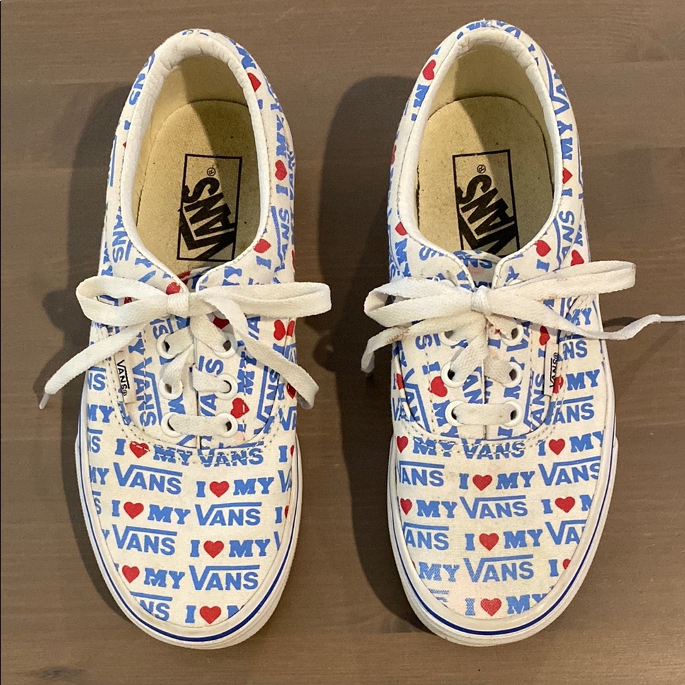Vans sz 6 W / 4.5 M  “I Love My VANS”